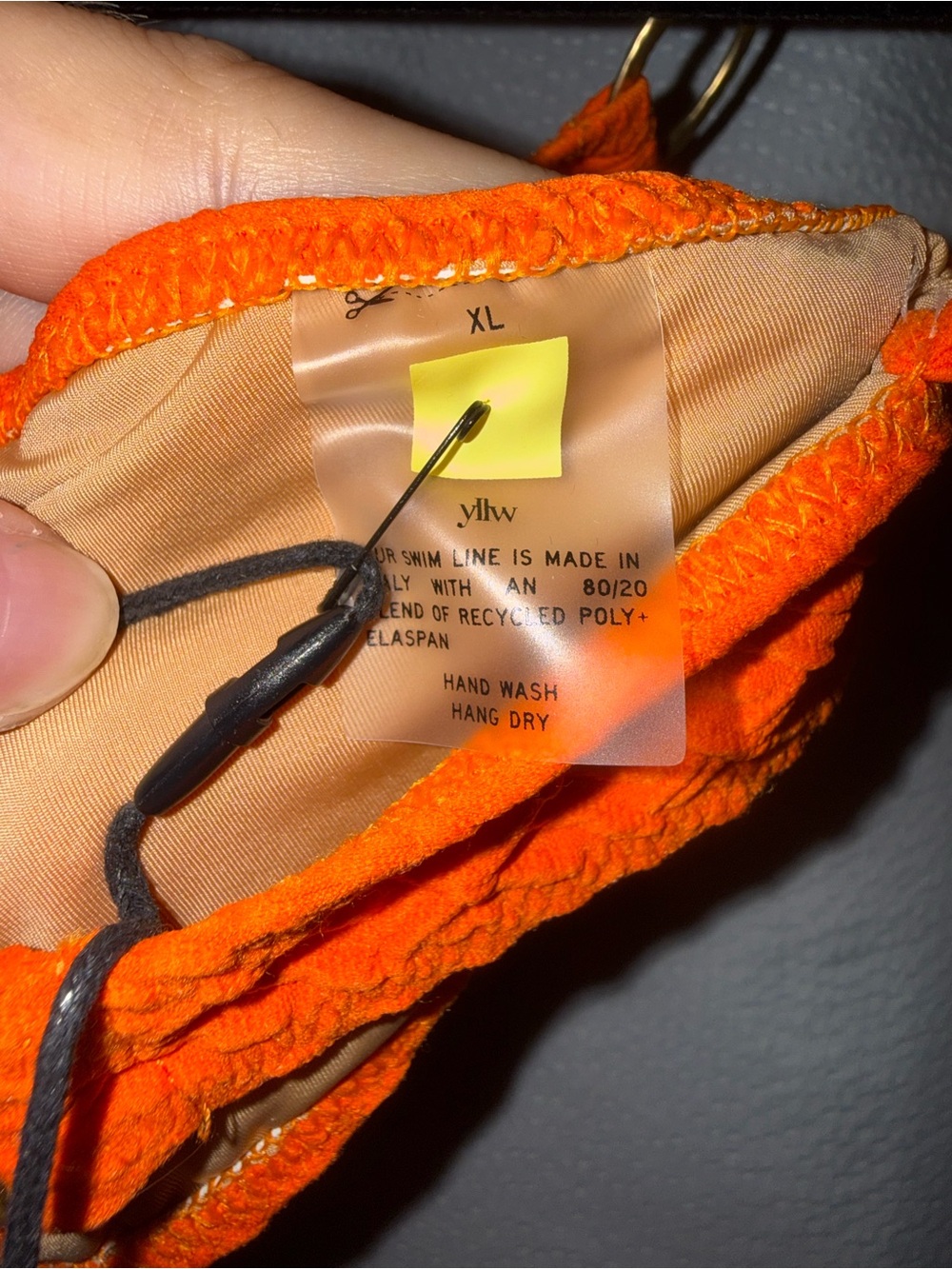 NWT Yllw the Label Textured Bikini Top - Picture 6 of 6
